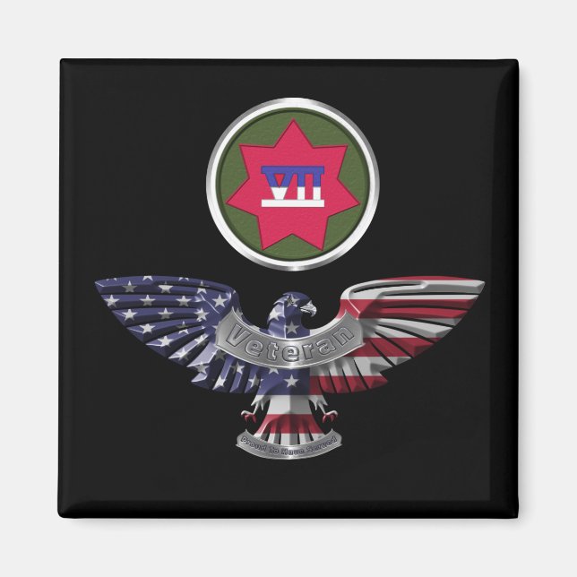 VII Armored Corps Eagle Magnet (Framsidan)