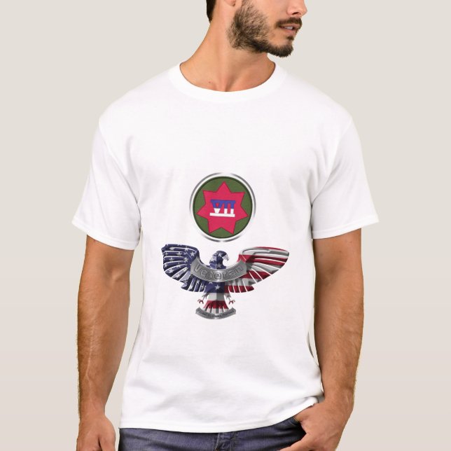 VII pansarförbandets örn T Shirt (Framsida)