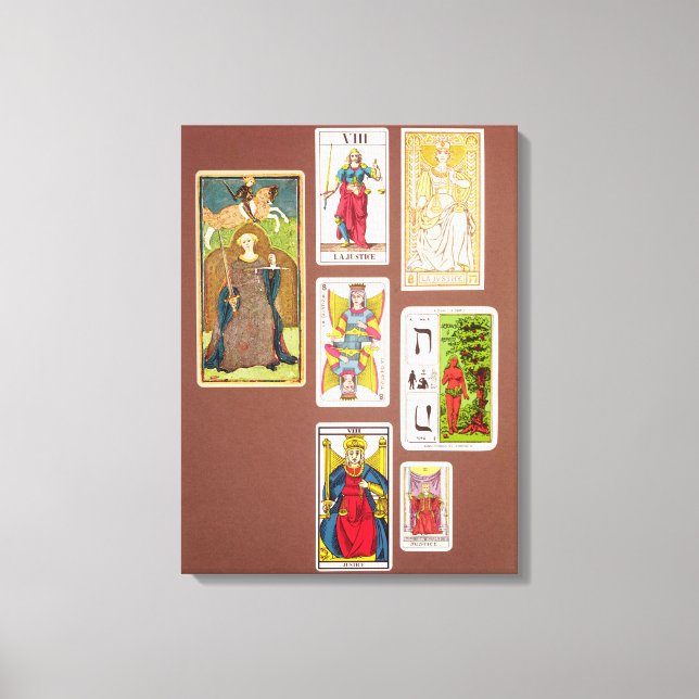 VIII Rättsliga frågor, sju betalkort Canvastryck (Framsida)