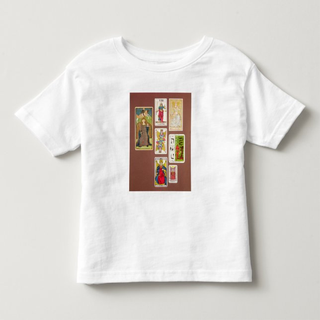 VIII rättvisa, sju tarotkort T-shirt (Framsida)