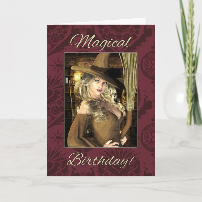 Viitch Magic Birthday Card Kort (Framsida)