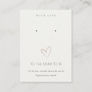 VIITE HEART MORSA SKA VARA GIFT EARRING STUD VISNI PLACERINGSKORT