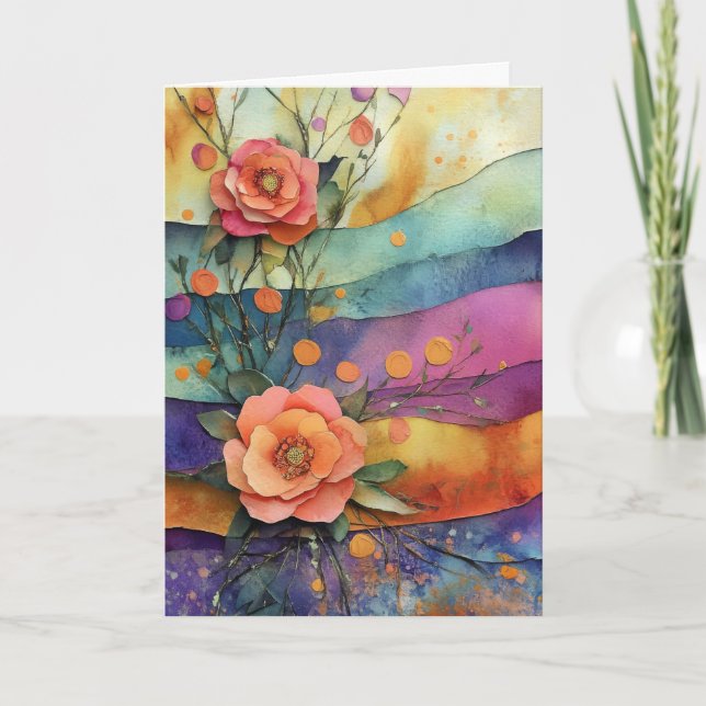 Vik, Hej, Pappra flödor Kort (Framsida)