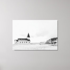 Vík i Myrdal Church, Islandet Canvastryck