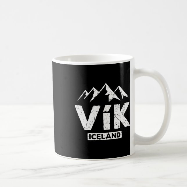 Vik Island Islands Pride Black Sand Beacher Gla Kaffemugg (Höger)