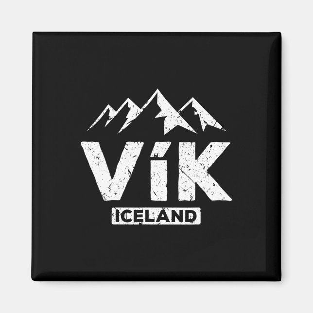 Vik Island Islands Pride Black Sand Beacher Gla Magnet (Framsidan)