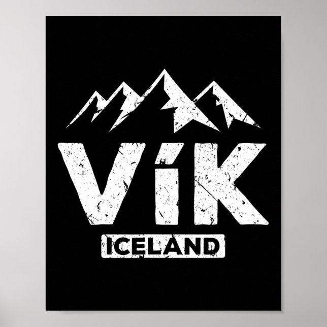 Vik Island Islands Pride Black Sand Beacher Gla Poster (Framsidan)