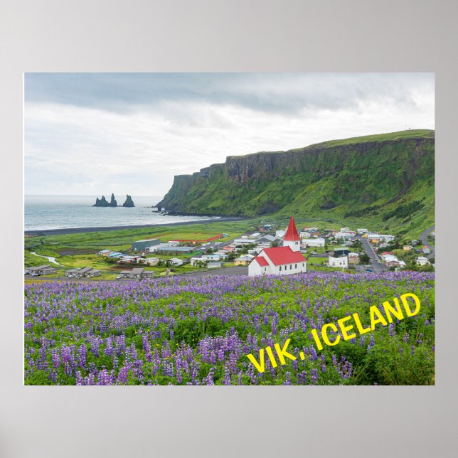 VIK, ISLAND POSTER (Framsidan)