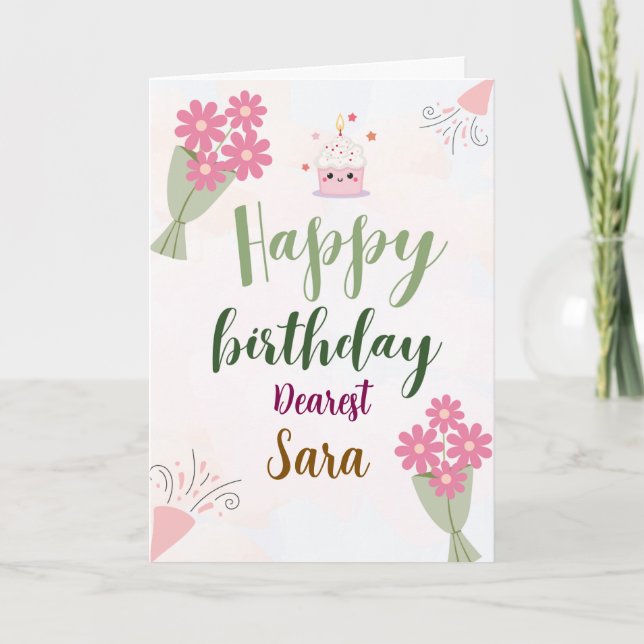 Vik kort med hälsning (Framsida)