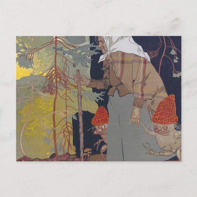 Vik med svampar - Franz Wacik Vykort (Framsida)