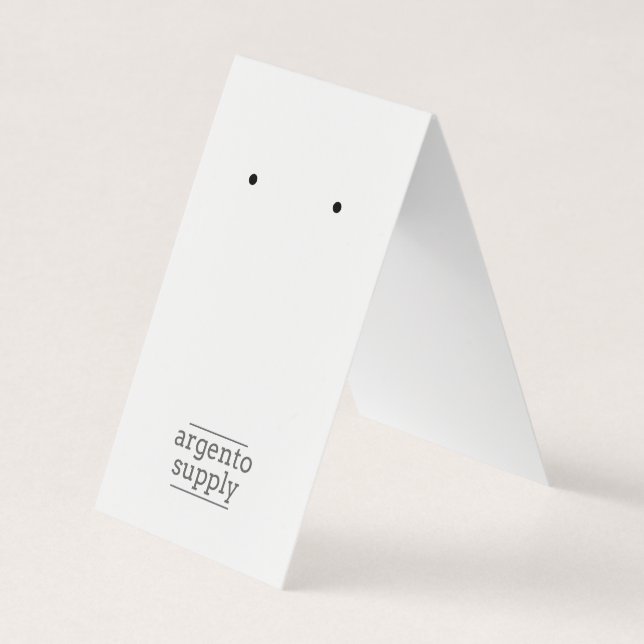 Vik över avläsningskort med Logotyp vid Grund Visitkort (Framsida)