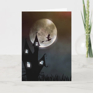 Vik som flyger över det hemligstämplade halloween- kort