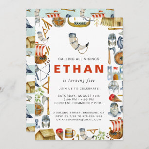 Vik Thed Födelsedagsfest inbjudan