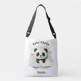 Vikad baby panda | Söt origami  Axelväska