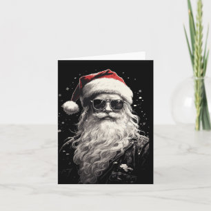 Vikad cool Santa julkort Inbjudan
