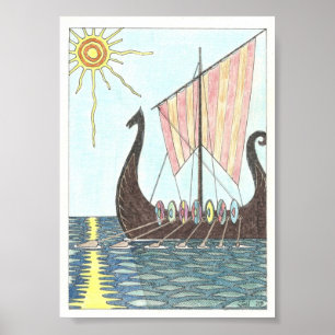 VIKANDE FRAKT (5"x7") Poster