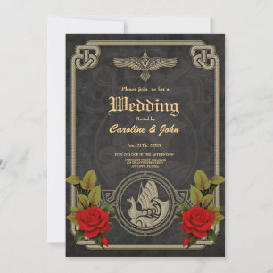Vikande mystisk charm med elegant keltiska knop. inbjudningar