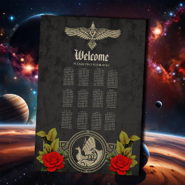 Vikande mystisk charm med elegant keltiska knop. poster