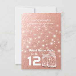 Vikbar Bordskort för Bröllopssits