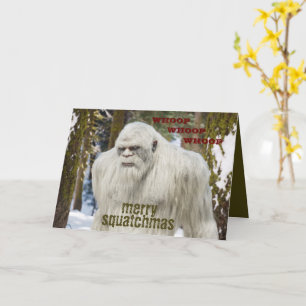 Vikbar gratulationskort bigfoot,sasquatch,sasquatc kort