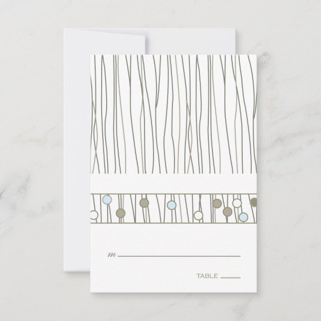 Vikbart Bordställekort Inbjudningar (Framsida)