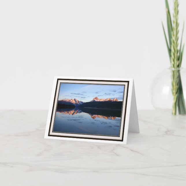 Vikbart vykort - Redfish Lake, Idaho (Framsida)