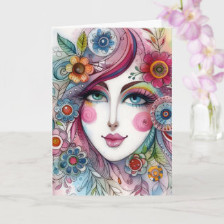 Vikbart Whimsical-kort Kort