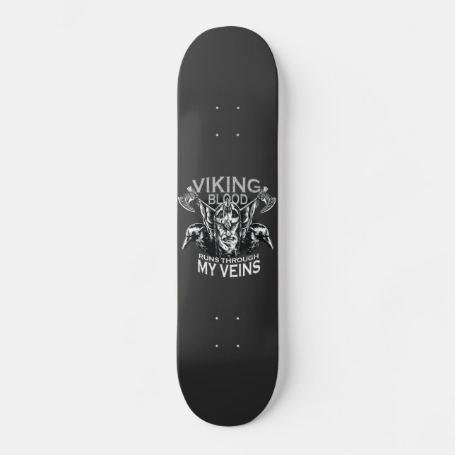 Vikblod Mini Skateboard Bräda 18,5 Cm (Framsida)