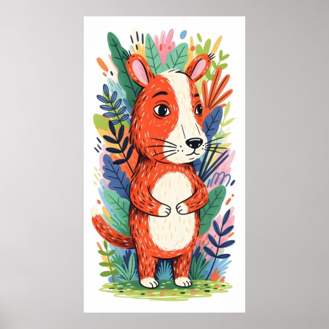 Vikdjur omgiven av spenat poster (Framsidan)