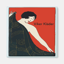 Viker kläder, Fängkläder, ändra text Magnet