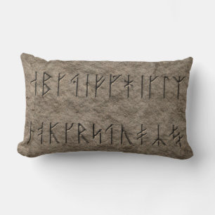 Viking Alphabet Lumbarkudde