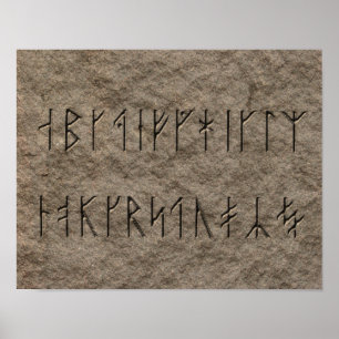 Viking Alphabet Poster