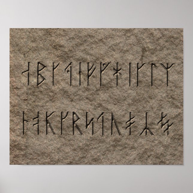 Viking Alphabet Poster (Framsidan)