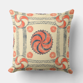 Viking Amulet Solar Sign Dekorativ kudde