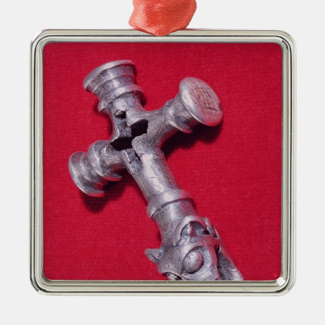 Viking amulett i forma av en kor julgransprydnad metall (Framsidan)