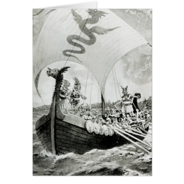 Viking anfallare hälsningskort (Framsidan)