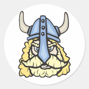 Viking! Anpassade! Runt Klistermärke