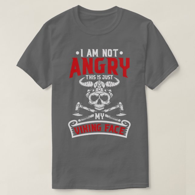 Viking Ansikte T Shirt (Design framsida)