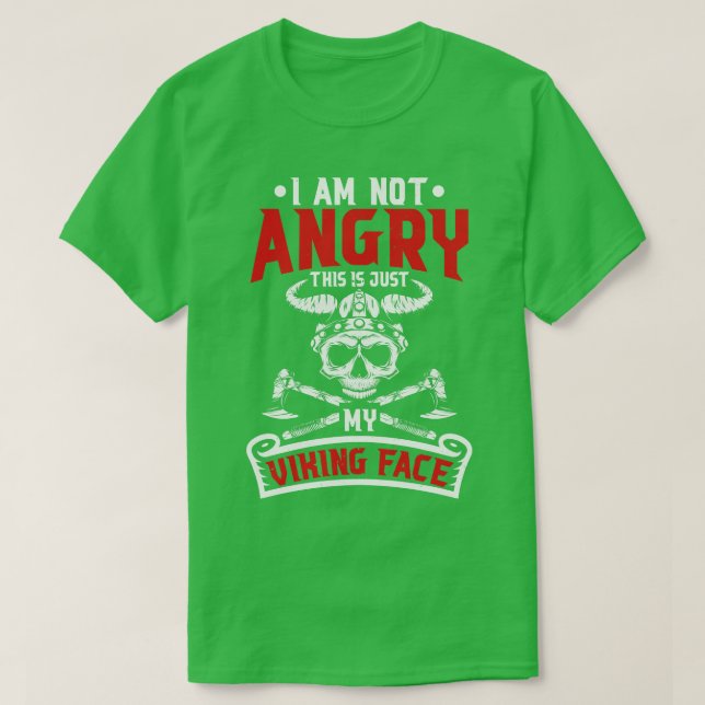 Viking Ansikte T Shirt (Design framsida)