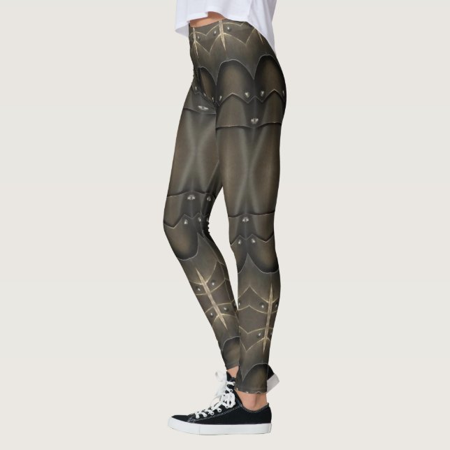 Viking Armor Abstract Design Leggings (Vänster)