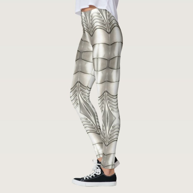Viking Armor Abstract Design Leggings (Vänster)