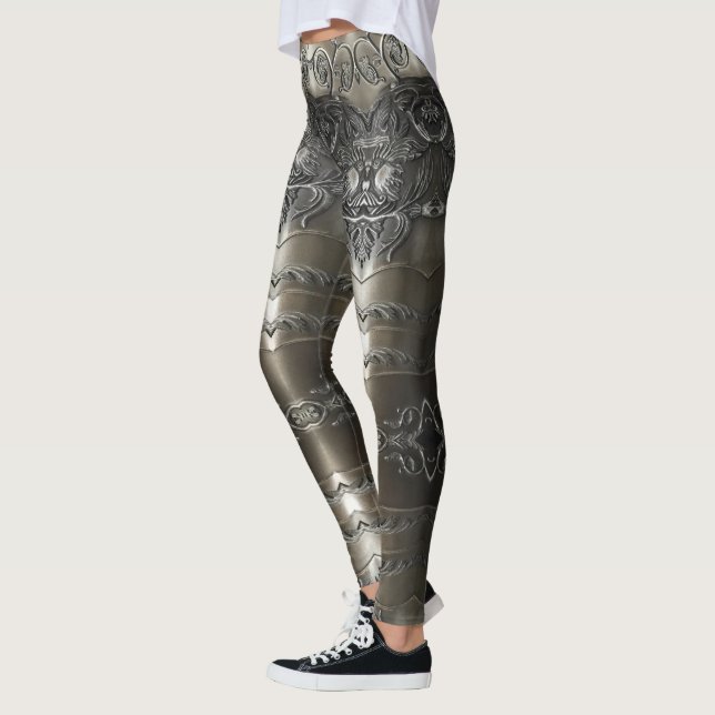 Viking Armor Abstract Design Leggings (Vänster)