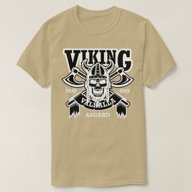 Viking Asgard Skull T Shirt (Design framsida)