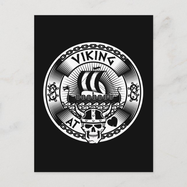 Viking at Heart Vykort (Framsida)