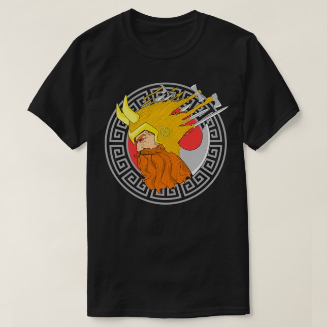 Viking ax norge Viking Helmet T Shirt (Design framsida)
