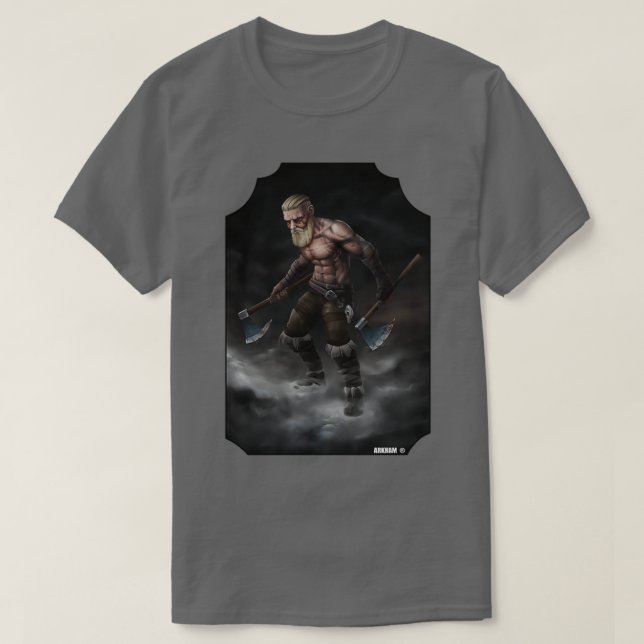 Viking Ax Roleplay Reenaction T Shirt (Design framsida)