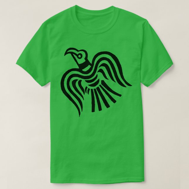 Viking Banner Raven Symbol T Shirt (Design framsida)