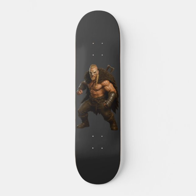 Viking Barbarian Hero Skateboard (Framsida)
