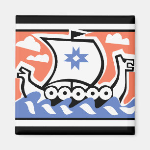 Viking barkass magnet