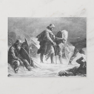 Viking Battle av Knud Bergslien Vykort